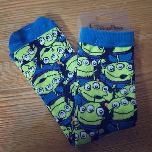 Alien socks from disney world